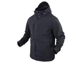 Bunda - parka OVERCAST SOFTSHELL ČERNÁ (velikost L)
