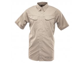 Košile 24-7 FIELD krátký rukáv rip-stop KHAKI vel.3XL