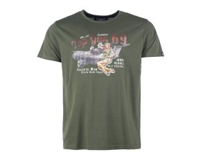 Triko krátký rukáv PIN UP ZELENÉ (velikost L)