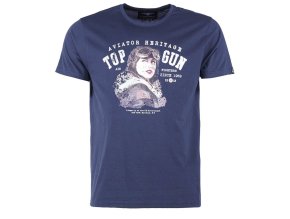 Triko krátký rukáv AVIATOR MODRÉ (velikost M)