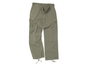 Kalhoty dámské US BDU rip-stop předeprané ZELENÉ (velikost XL)