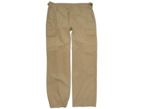 Kalhoty dámské US BDU rip-stop předeprané KHAKI (velikost L)