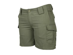 Kraťasy dámské 24-7 ASCENT micro rip-stop ZELENÉ (velikost 12)