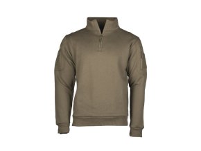 Mikina TACTICAL roláková 3/4 zip RANGER GREEN (velikost 3XL)