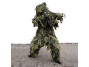 Převlek maskovací GHILLIE SUIT WOODLAND 4ks (velikost M-L)