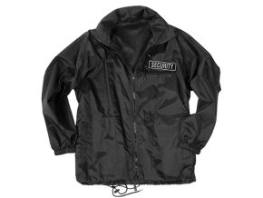 Bunda SECURITY windbreaker ČERNÁ (velikost 3XL)