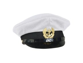 Čepice MARINE s odznakem BÍLÁ (velikost 56)