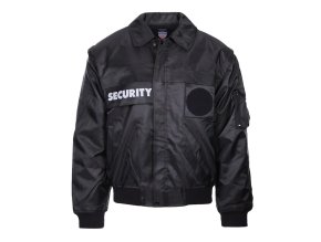 Bunda SECURITY s vložkou a odepín. rukávy ČERNÁ (velikost 3XL)