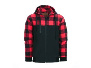 Mikina LUMBERSHELL ČERVENO/ČERNÁ (velikost 3XL)