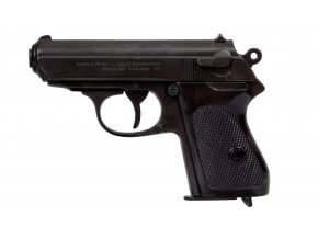 Replika pistole Waffen-SS PPK, černá, Německo 1931