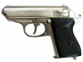 Replika pistole Waffen-SS PPK, nikl, Německo 1931