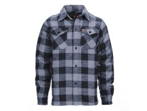 Košile DŘEVORUBECKÁ flanelová ŠEDOČERNÁ (velikost 3XL)