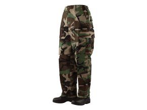 Kalhoty BDU bavlněné rip-stop WOODLAND (velikost 4XL-R)