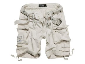Kraťasy s opaskem SAVAGE vintage OLD WHITE (velikost 3XL)