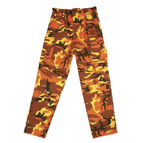 Kalhoty US BDU ORANGE CAMO MMB Velikost: XL