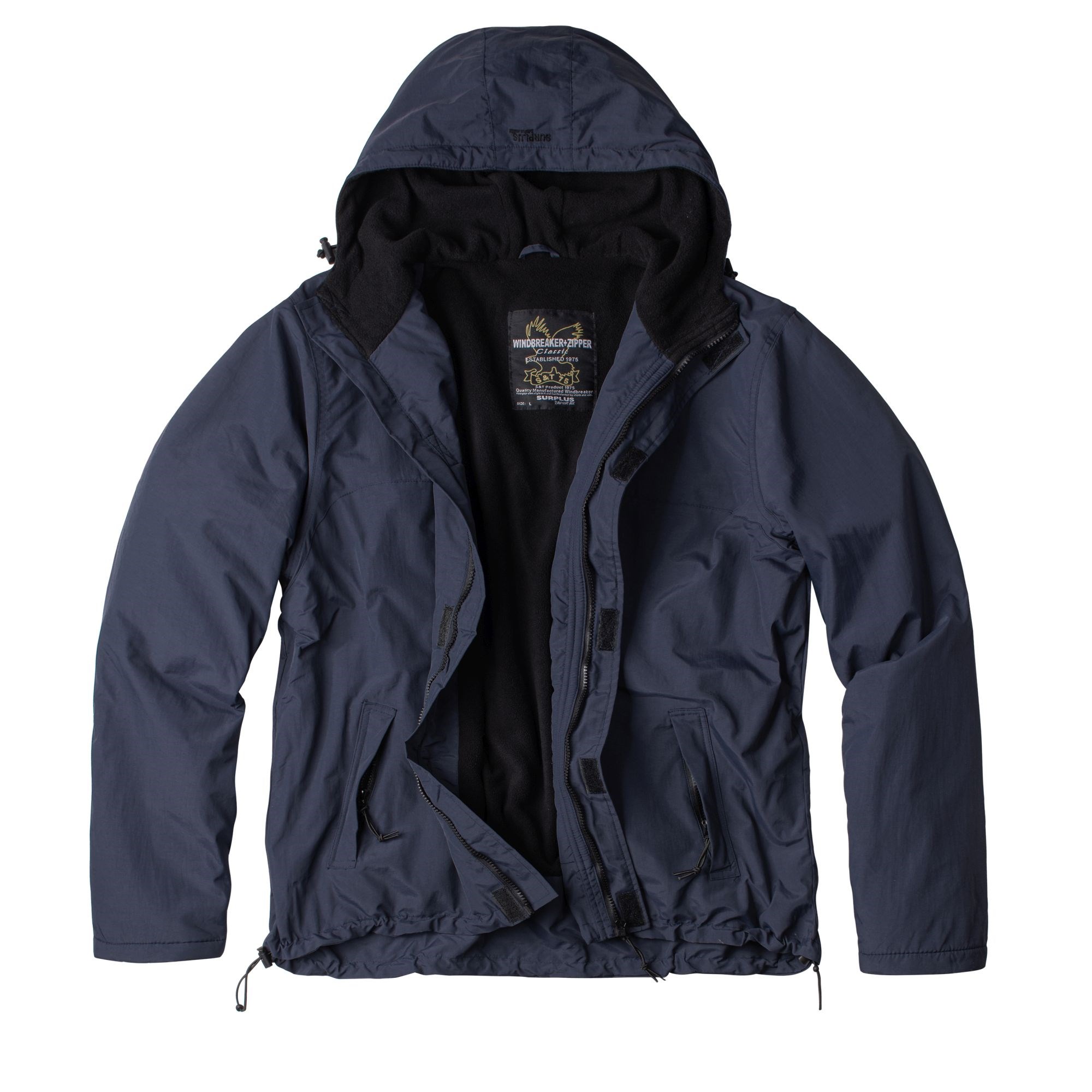 Bunda WINDBREAKER ZIPPER MODRÁ NAVY Velikost: XL