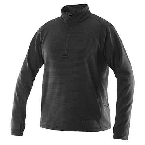 Triko 24-7 GRID FLEECE dlouhý rukáv ČERNÉ Velikost: 3XL