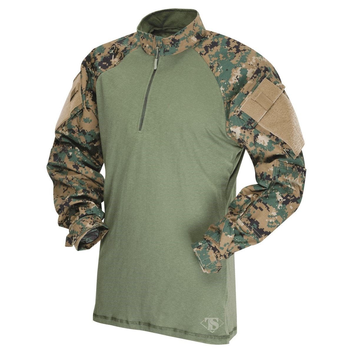 Košile taktická COMBAT TRU 1/4 ZIP DIGITAL WOODLAND - MARPAT Velikost: XXL-R