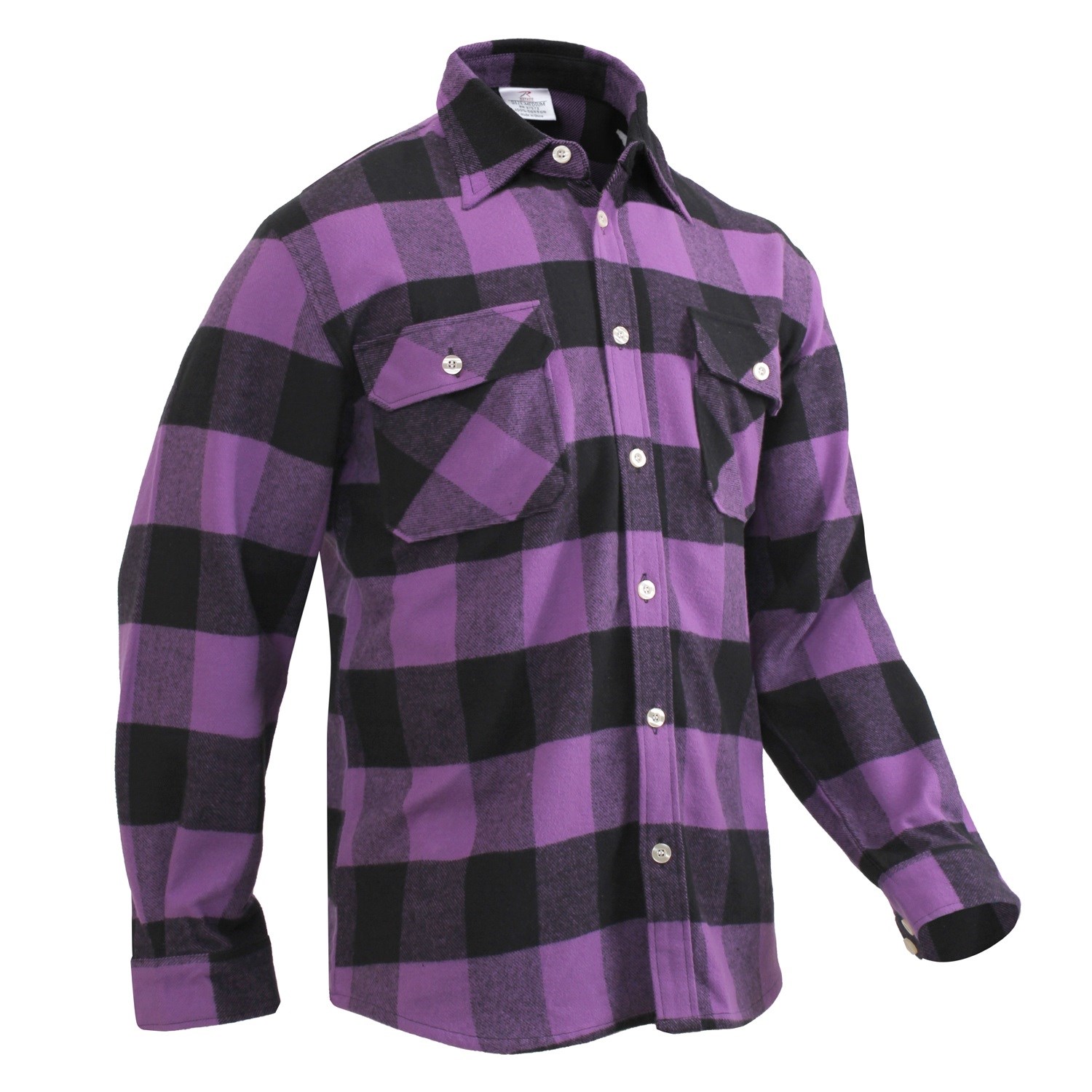 Košile dřevorubecká FLANNEL kostkovaná FIALOVÁ Velikost: XL