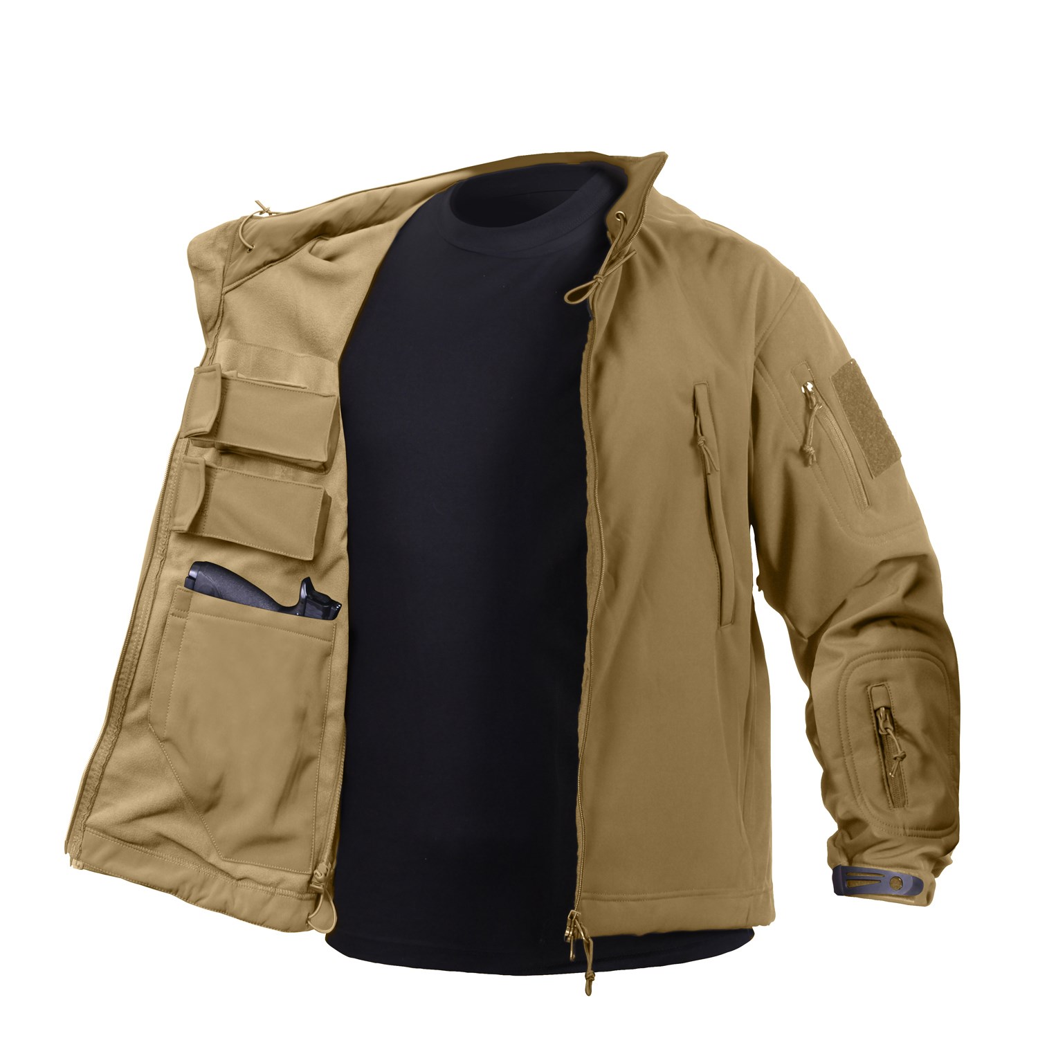 Bunda CONCEALED CARRY softshell COYOTE BROWN Velikost: XL