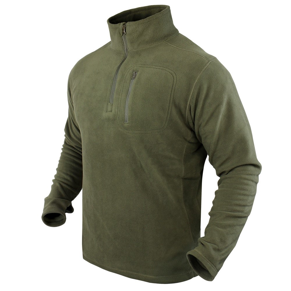 Mikina CONDOR 1/4 ZIP FLEECE ZELENÁ Velikost: S