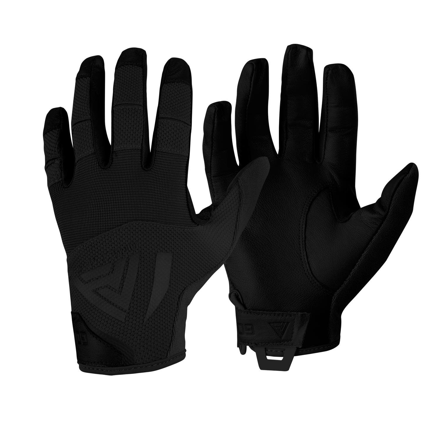 Rukavice HARD GLOVES kožené ČERNÉ Velikost: M