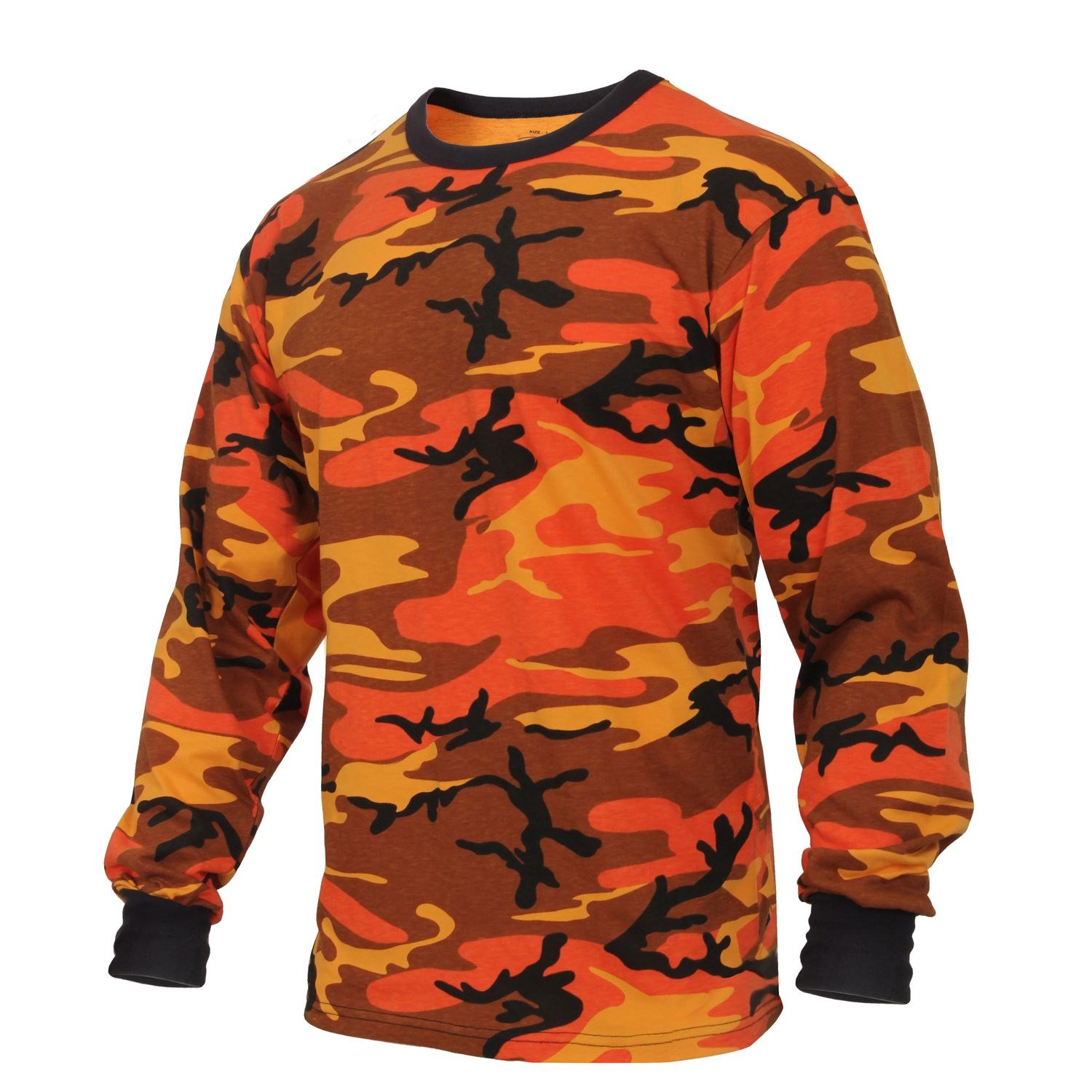 Triko s dlouhým rukávem ORANGE CAMO Velikost: M