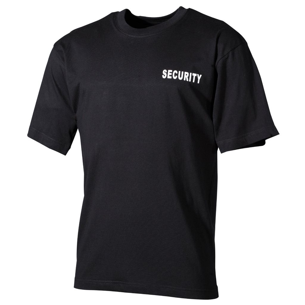 Triko SECURITY krátký rukáv ČERNÉ Velikost: 3XL