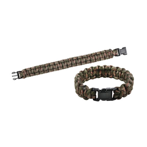 Náramek SURVIVAL PARACORD WOODLAND Velikost: 7