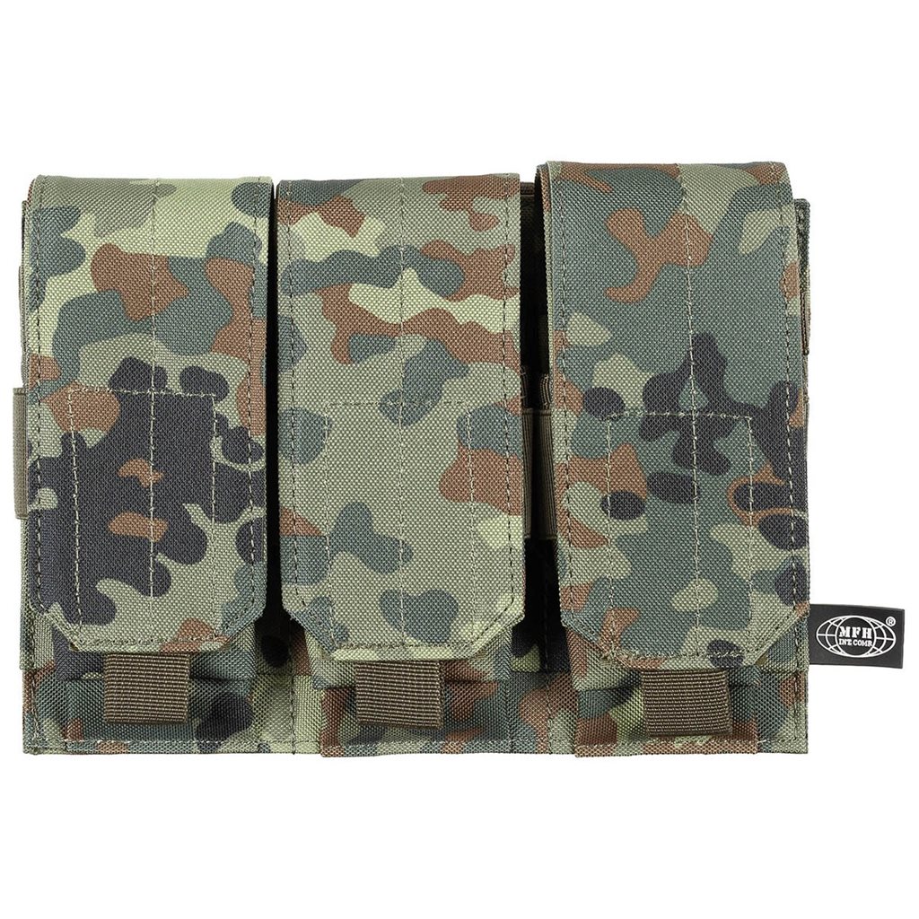 Sumka MOLLE na zásobníky M4/M16 trojitá FLECKTARN