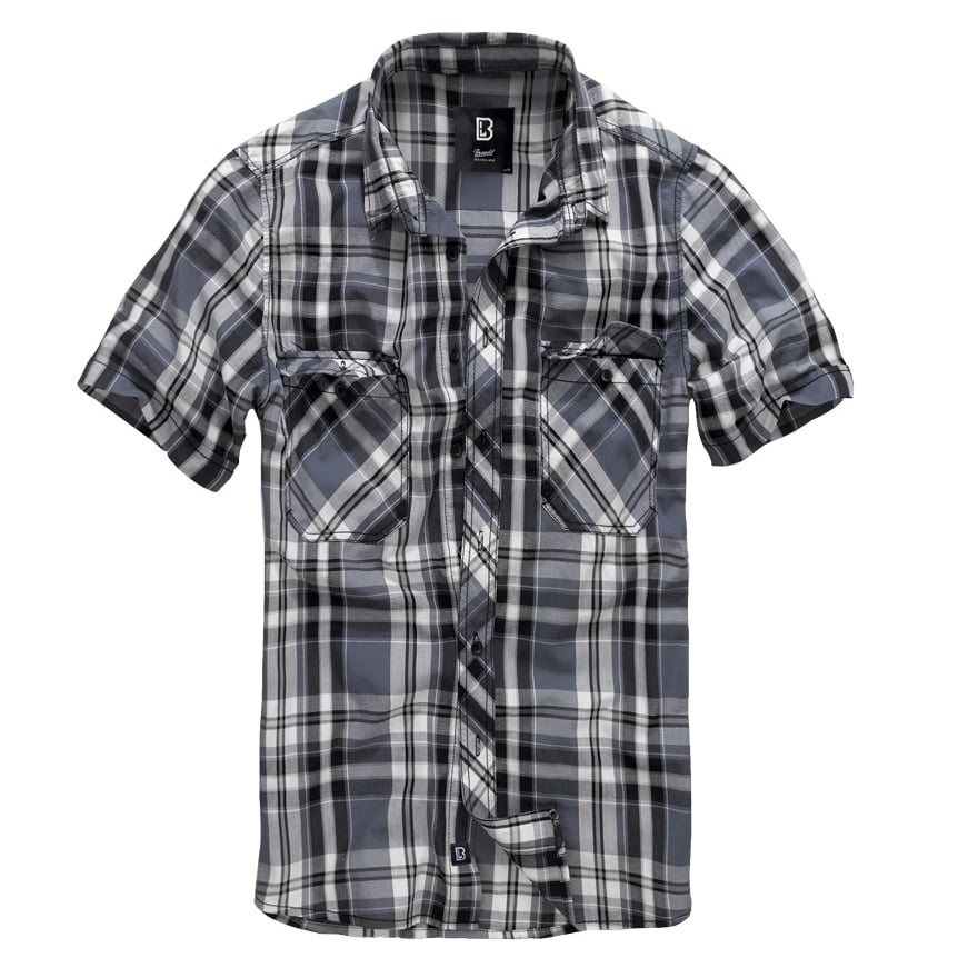 Košile ROADSTAR krátký rukáv ČERNO/ŠEDÁ Velikost: XL