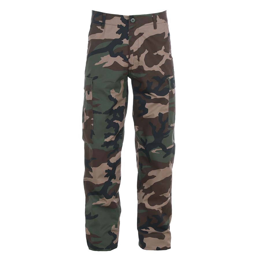 Kalhoty BDU CIVIL ZIP WOODLAND Velikost: XXL