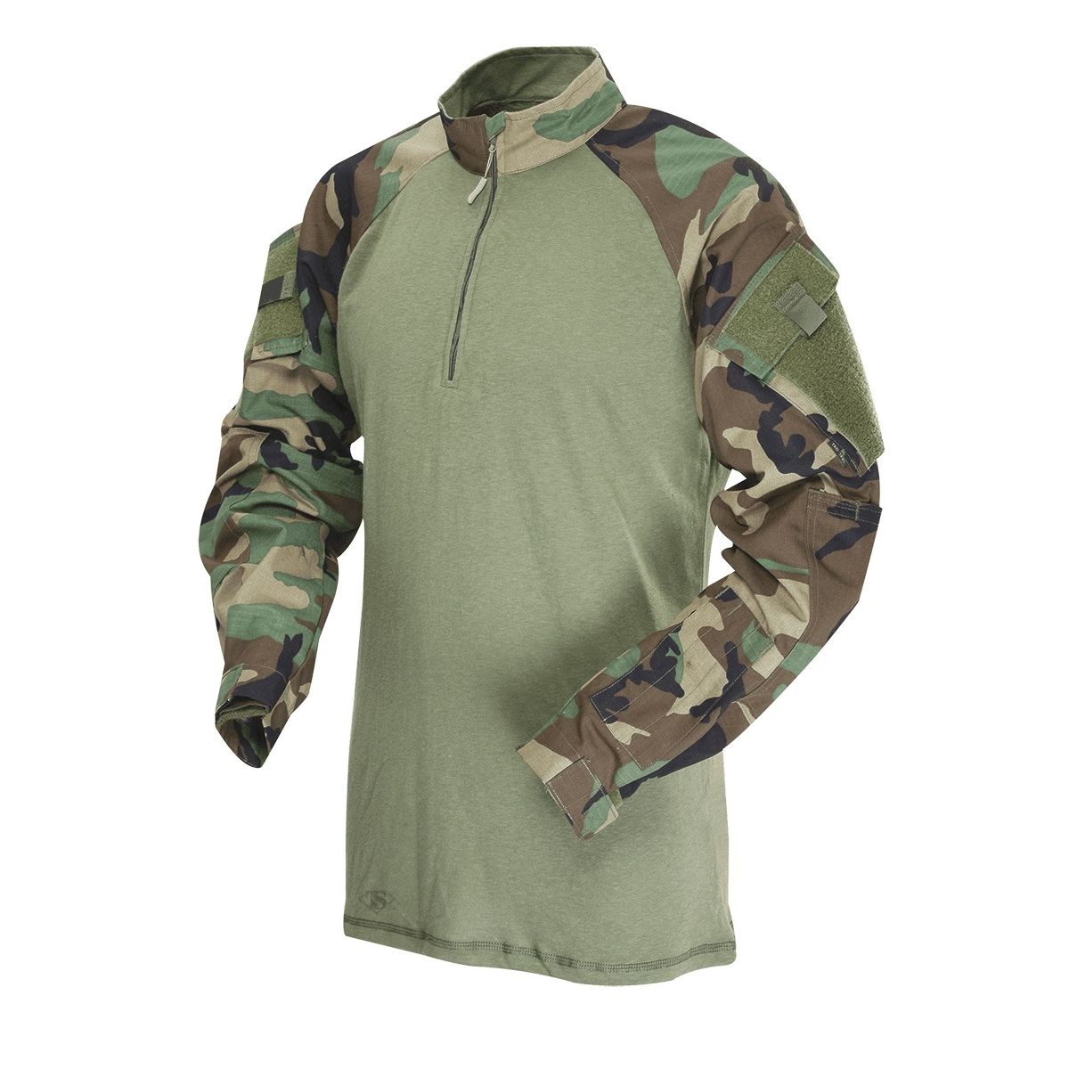 Košile taktická COMBAT TRU 1/4 ZIP US WOODLAND Velikost: XXL-R