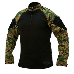 Košile taktická 1/4 zip COLD WEATHER DIGITAL WOODLAND Velikost: XXL-R