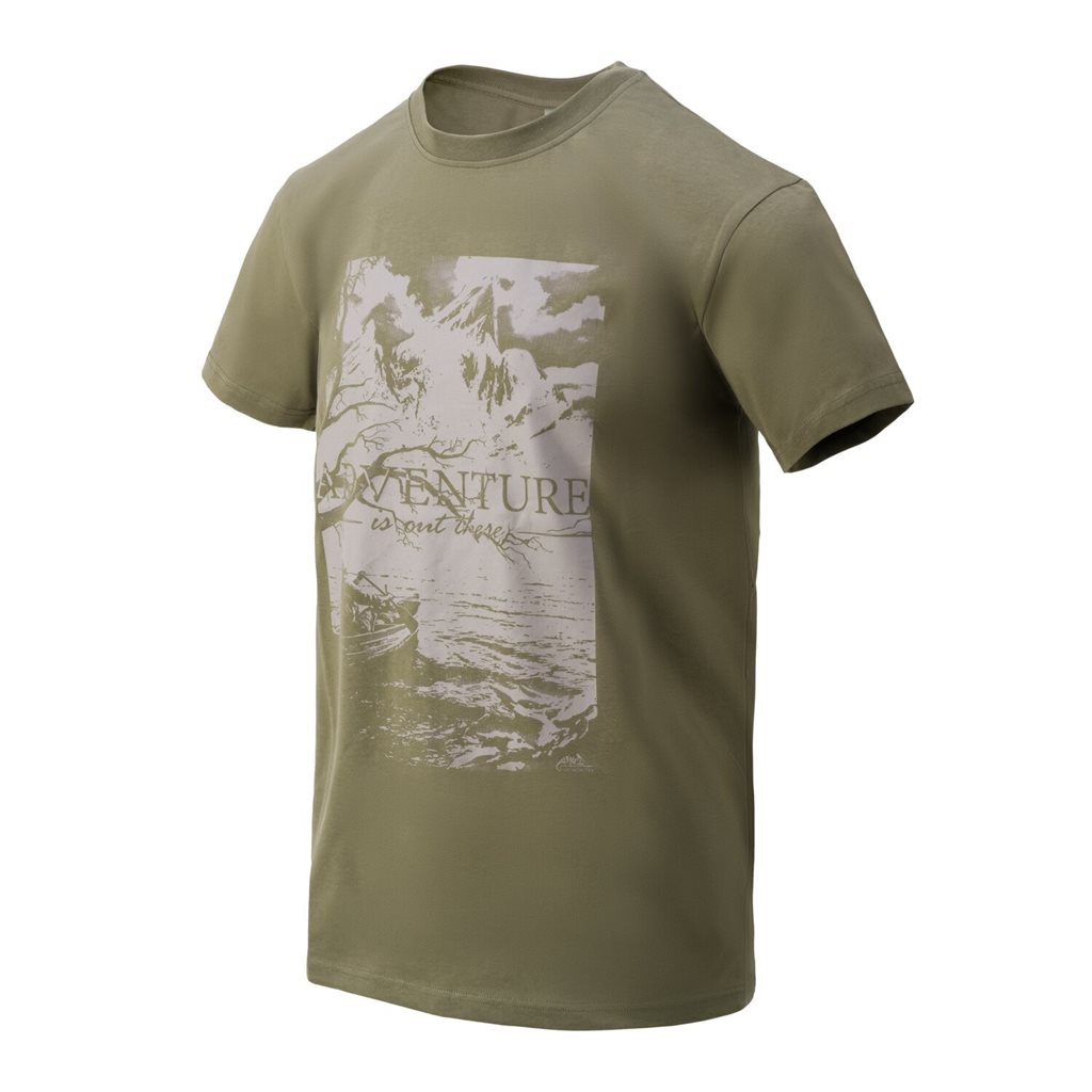 Triko ADVENTURE IS OUT THERE OLIVE GREEN Velikost: XXL