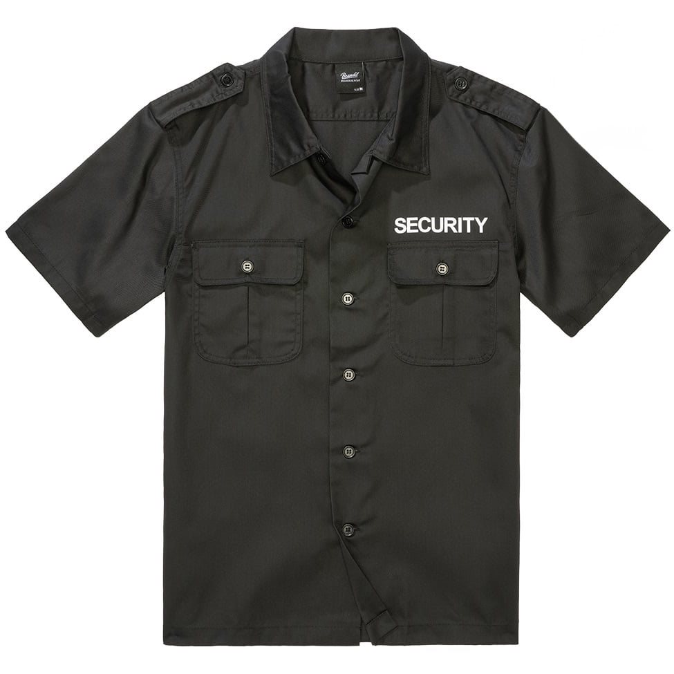 Košile US SECURITY krátký rukáv ČERNÁ Velikost: S