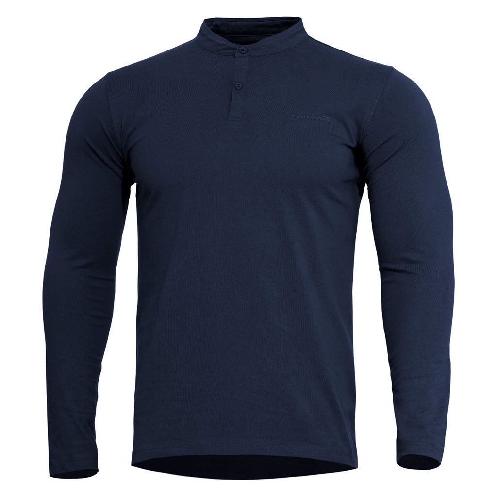 Triko ROMEO HENLEY 2.0 dlouhý rukáv MIDNIGHT BLUE Velikost: XS