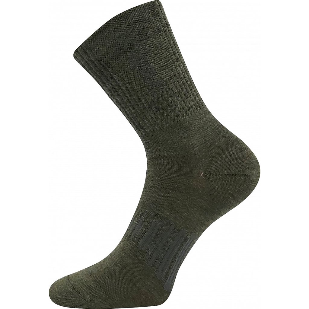 Ponožky Powrix merino vlna zelené Velikost: 39-42
