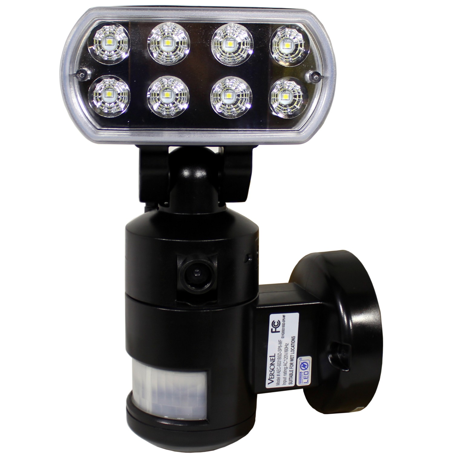 Nightwatcher LED bezpečnostní nahrávací osvětlení s Wifi - černá