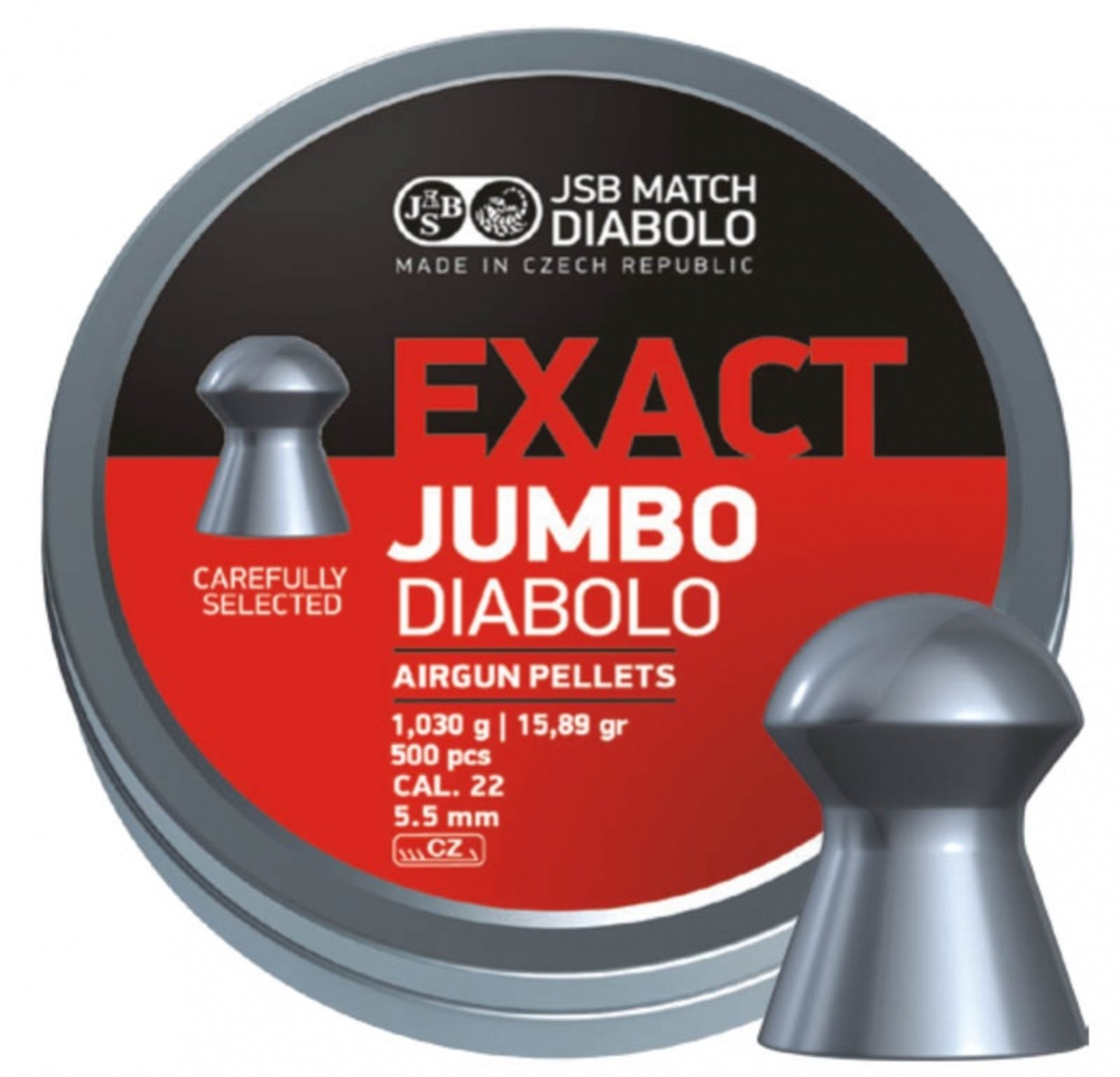 Diabolo JSB Exact Jumbo 500ks cal.5,5mm