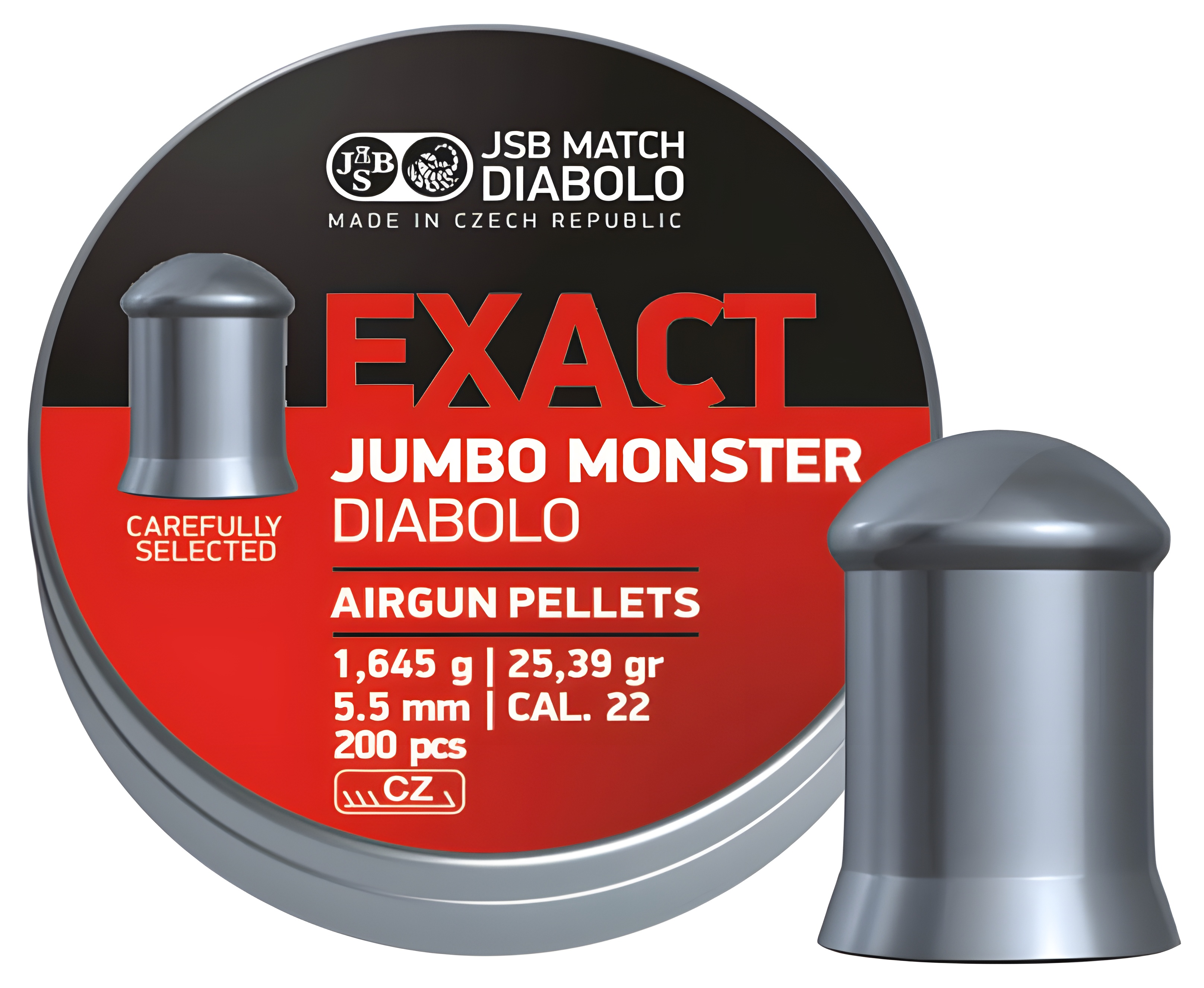 Diabolo JSB Exact Jumbo Monster 200ks cal.5,52mm