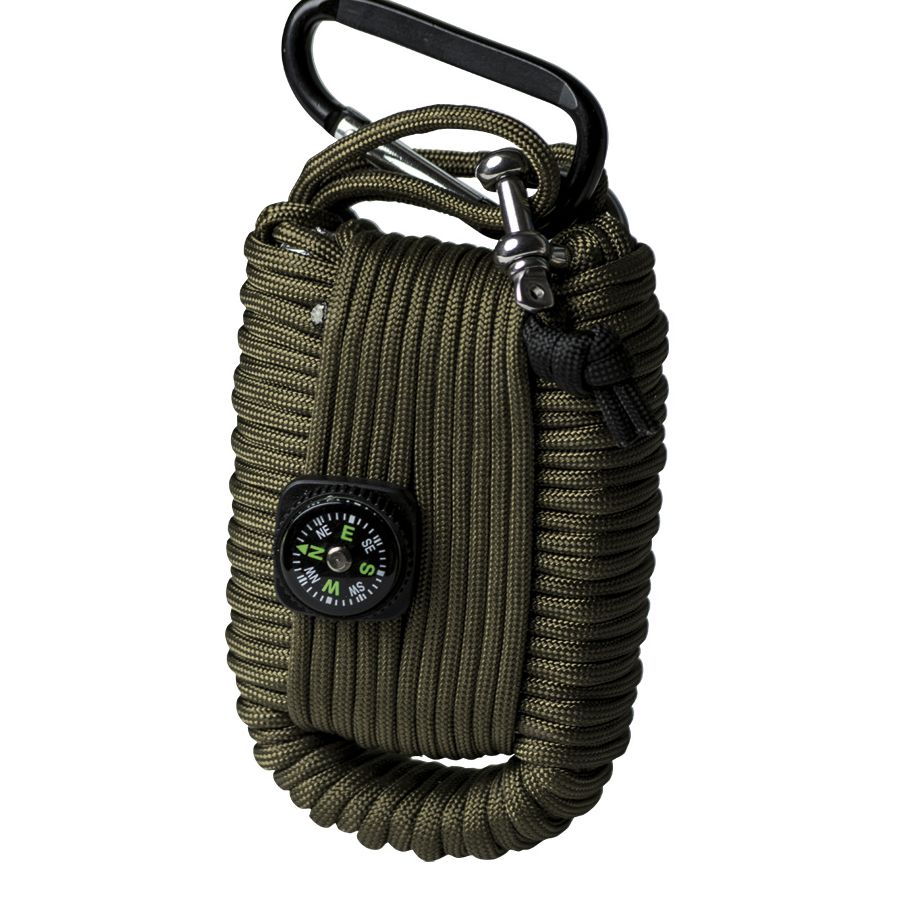 Sada pro přežití SURVIVAL PARACORD ZELENÁ