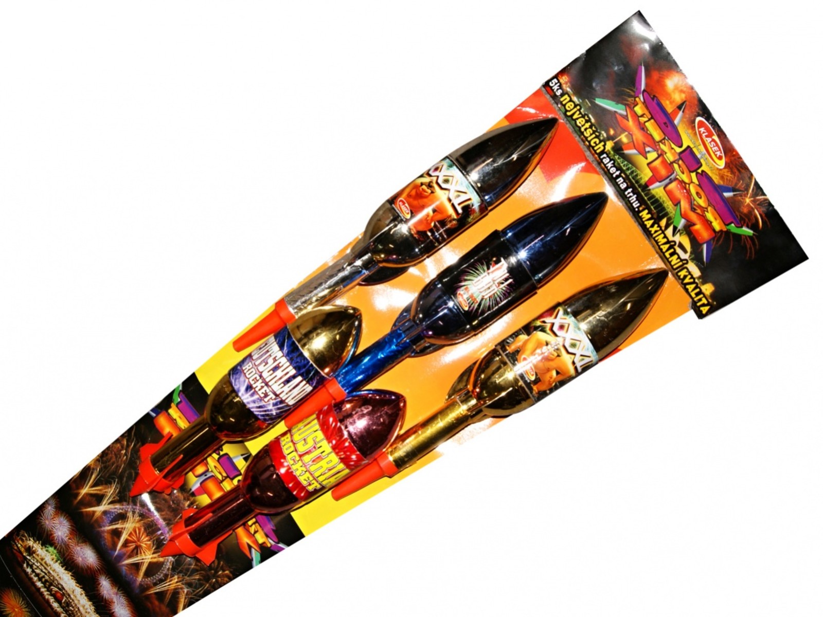 Pyrotechnika Rakety Big Mix Rockets set 5ks, 135 a 170cm - POUZE OSOBNÍ ODBĚR