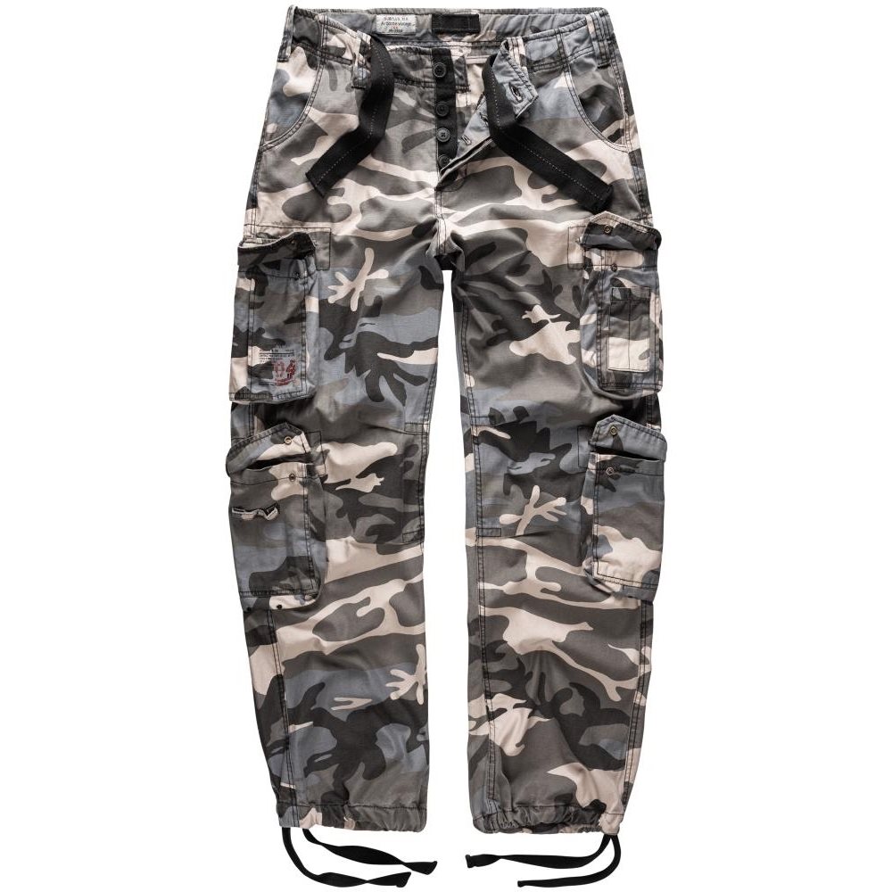 Kalhoty AIRBORNE VINTAGE NIGHT CAMO Velikost: M