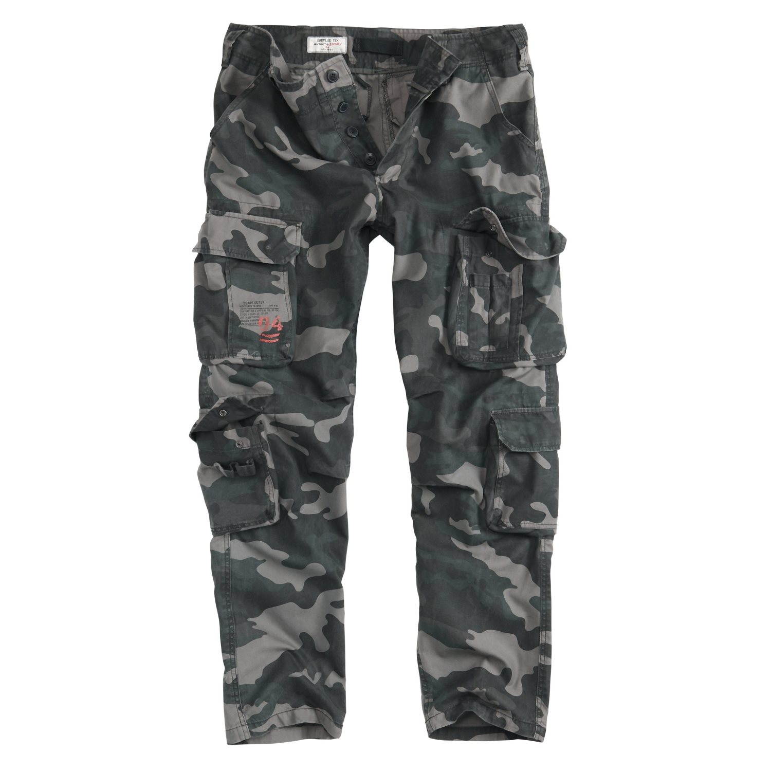 Kalhoty AIRBORNE SLIMMY BLACK CAMO Velikost: XXL