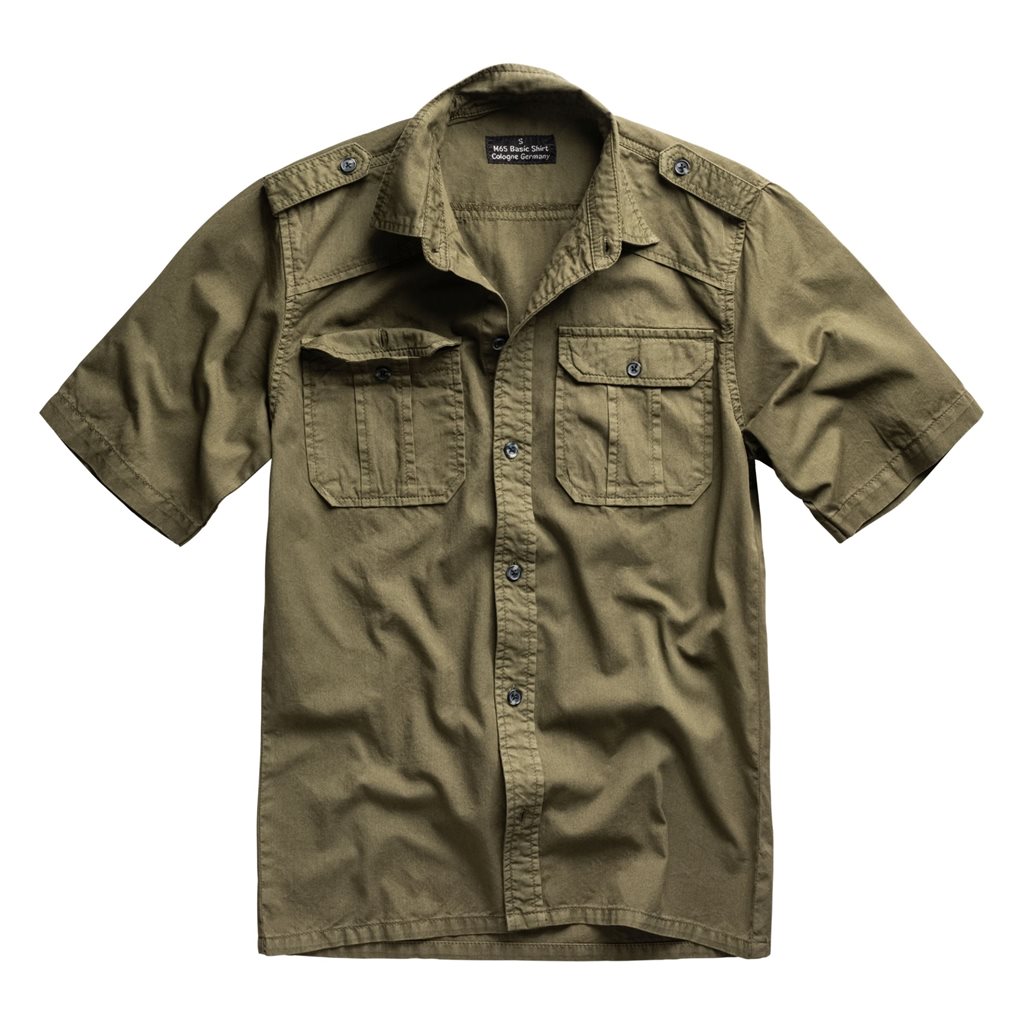 Košile M65 BASIC s krátkým rukávem ZELENÁ Velikost: M