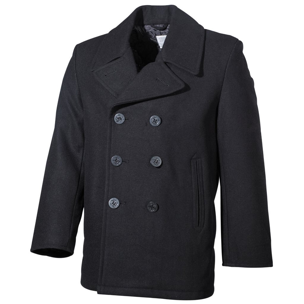 Kabát US Pea Coat ČERNÝ Velikost: XL