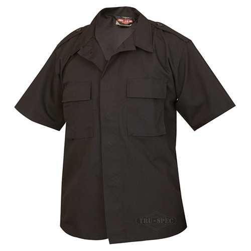 Košile služební krátký rukáv rip-stop ČERNÁ Velikost: XL-R