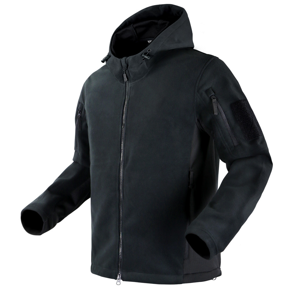 Bunda MERIDIAN FLEECE na zip ČERNÁ Velikost: XL