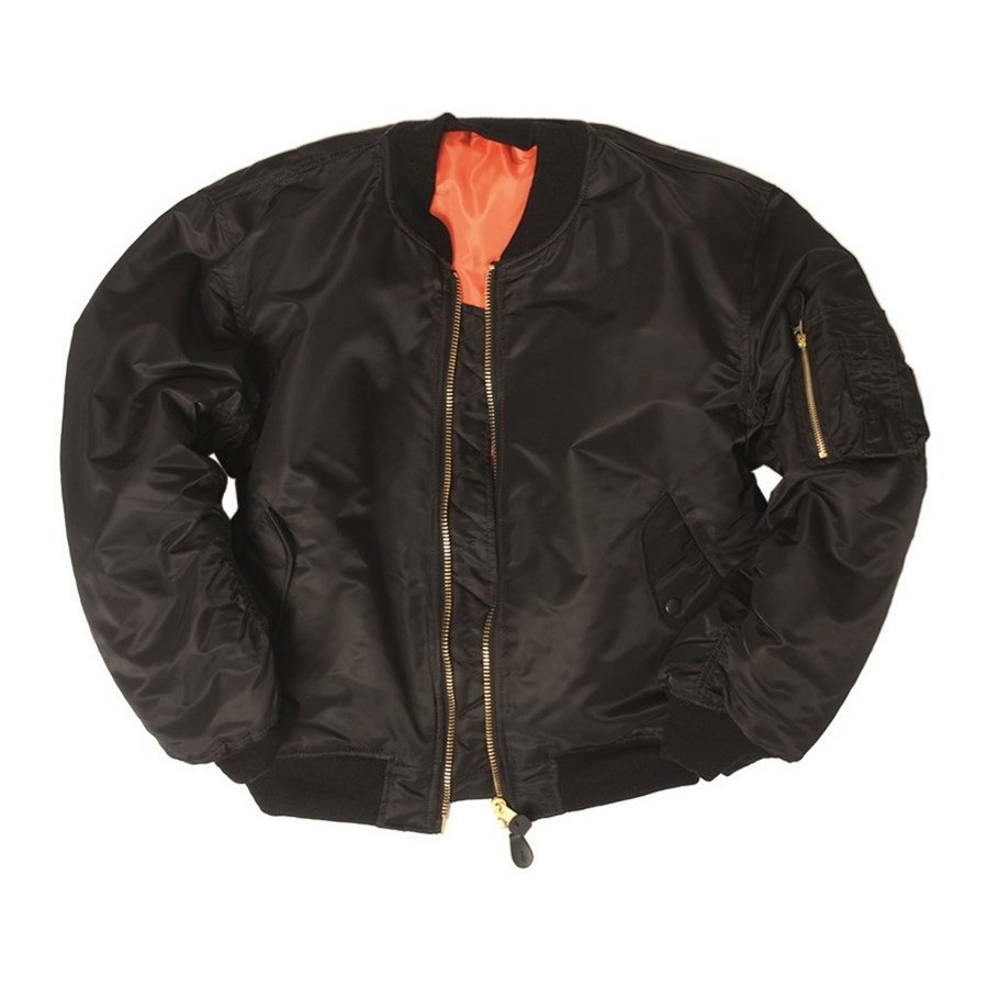 Bunda bomber MA1 BASIC ČERNÁ Velikost: 4XL